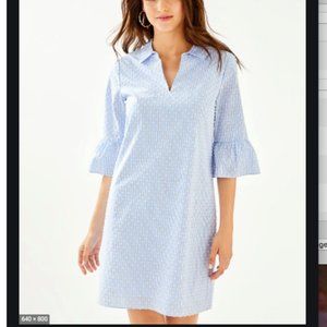 NWOT Lilly Pulitzer Ginger Dress Cotton Swiss Dots